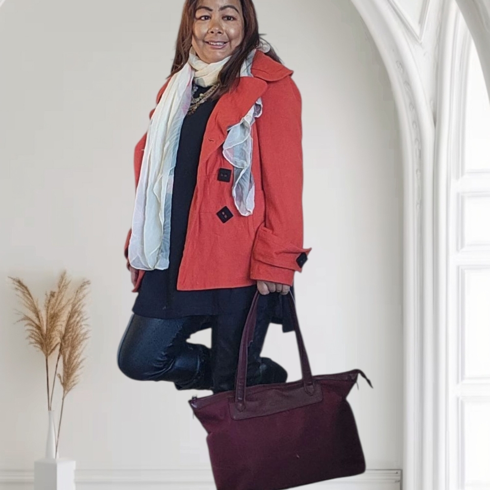 Roots  Computer Business Tote Bag – Merlot/Burgundy - Picture 12 of 13